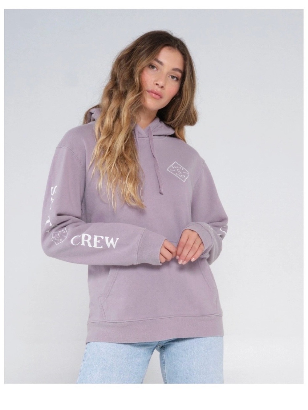 Salty Crew Lavender Pullover Hoodie size M